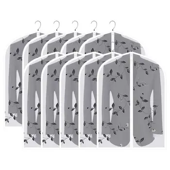 Garment Hanging Bag, Clear Garment Bag Moth-Proof Covers 36-inch Clothes Storage for Short Closet Space Saving, Black Pattern,
Garment Hanging Bag, Clear Garment Bag Moth-Proof Covers 36-inch Clothes Storage for Short Closet Space Saving, Black Pattern,