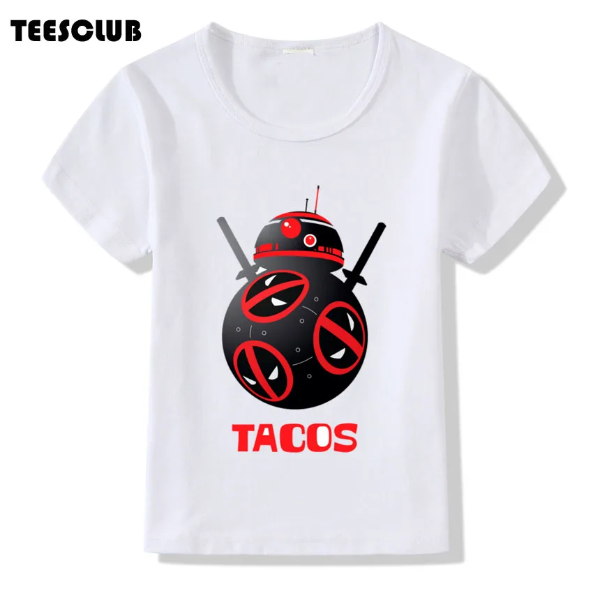 2018 Summer Children Tshirt Lovely BB8 Deadpool Printing T shirt Kid Short Sleeve White Shirt Clothes Boys Girls Funny T-shirt
2018 Summer Children Tshirt Lovely BB8 Deadpool Printing T shirt Kid Short Sleeve White Shirt Clothes Boys Girls Funny T-shirt