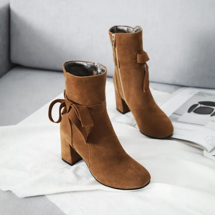 Big Size 9 10 11-17 boots women shoes ankle boots for women ladies boots Bow tie with side zipper
Big Size 9 10 11-17 boots women shoes ankle boots for women ladies boots Bow tie with side zipper