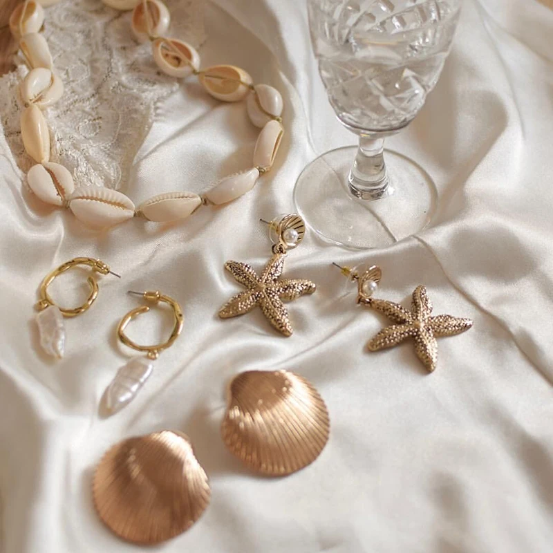 Miwens 2019 Newest Style Pearl Shell Starfish Metal Drop Dangle Earrings Women Factory High Quality Trendy Jewelry Summer A849
Miwens 2019 Newest Style Pearl Shell Starfish Metal Drop Dangle Earrings Women Factory High Quality Trendy Jewelry Summer A849