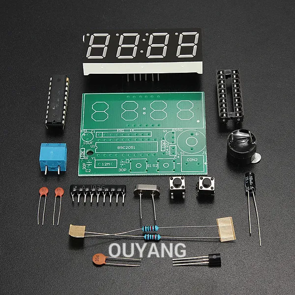 High Quality C51 4 Bits Electronic Clock Electronic Production Suite DIY Kits c51 electronic clock
High Quality C51 4 Bits Electronic Clock Electronic Production Suite DIY Kits c51 electronic clock