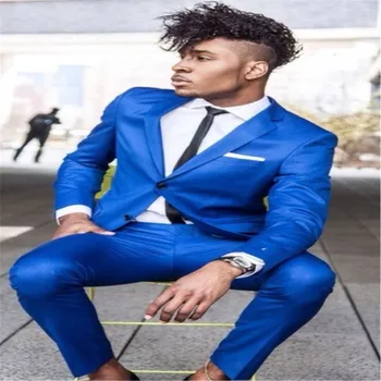 Latest Coat Pant Designs Royal Blue Men Suit Formal Skinny Tuxedo Party Simple Modern Custom Jacket+pants
Latest Coat Pant Designs Royal Blue Men Suit Formal Skinny Tuxedo Party Simple Modern Custom Jacket+pants