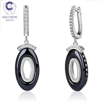 HanCheng New Fashion Dangle Hanging Zircon Gem Stone Oval Ceramic Long Drop Earrings For Women Jewelry brincos bijoux
HanCheng New Fashion Dangle Hanging Zircon Gem Stone Oval Ceramic Long Drop Earrings For Women Jewelry brincos bijoux