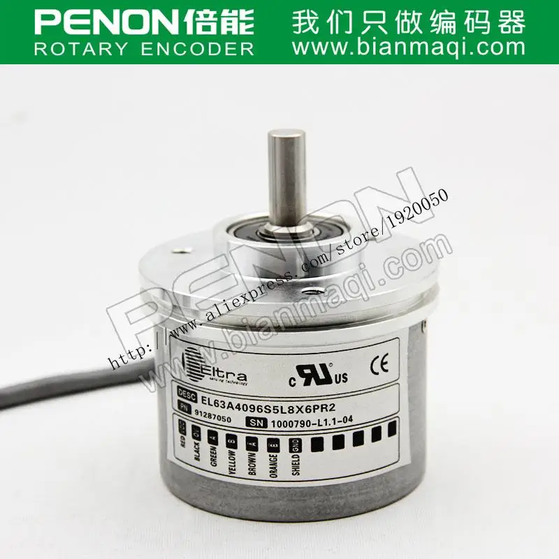Supply of EL63A4096S5L8X6PR2 meaning Seoul record 4096 line rotary optical encoder outer diameter of 63mm
Supply of EL63A4096S5L8X6PR2 meaning Seoul record 4096 line rotary optical encoder outer diameter of 63mm