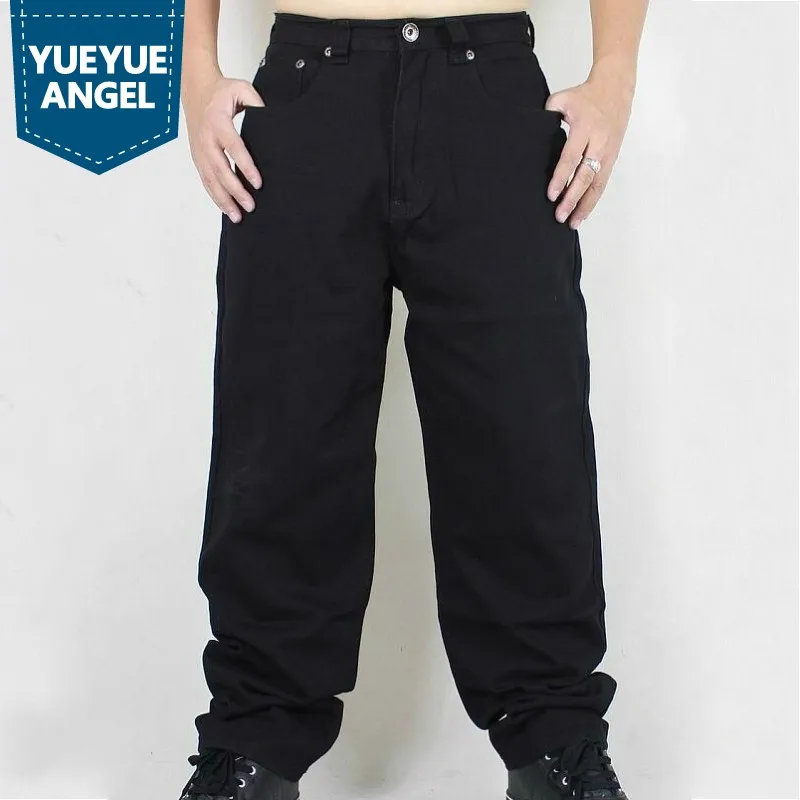 Fashion Plus Size Hip Hop Baggy Jeans Men 2019 New Loose Fit Wide Leg Denim Pants Solid Black Pocket Dance Trousers Streetwear
Fashion Plus Size Hip Hop Baggy Jeans Men 2019 New Loose Fit Wide Leg Denim Pants Solid Black Pocket Dance Trousers Streetwear