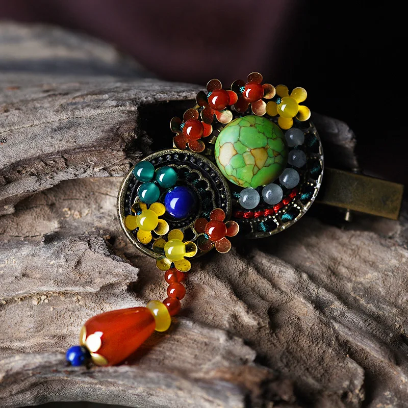 Hair Accessories National Style Antique Clip Original Chinese Style Handmade Hairpin Natural Stone Jewelry Fashion Headwear
Hair Accessories National Style Antique Clip Original Chinese Style Handmade Hairpin Natural Stone Jewelry Fashion Headwear