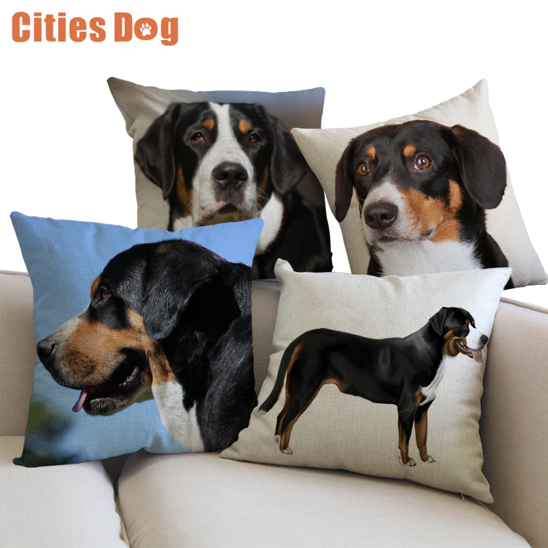 Animal Decorative Cushion Pillows cojines linen Greater Swiss Mountain Dog 45cm throw Car sofa Pillow Cushions
Animal Decorative Cushion Pillows cojines linen Greater Swiss Mountain Dog 45cm throw Car sofa Pillow Cushions