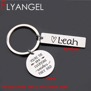 FLYANGEL Personalized Name Father's Day Keychain Car Key Tag Engraved You're The Dad Everyone Wish They Had For Father Gifts
FLYANGEL Personalized Name Father's Day Keychain Car Key Tag Engraved You're The Dad Everyone Wish They Had For Father Gifts