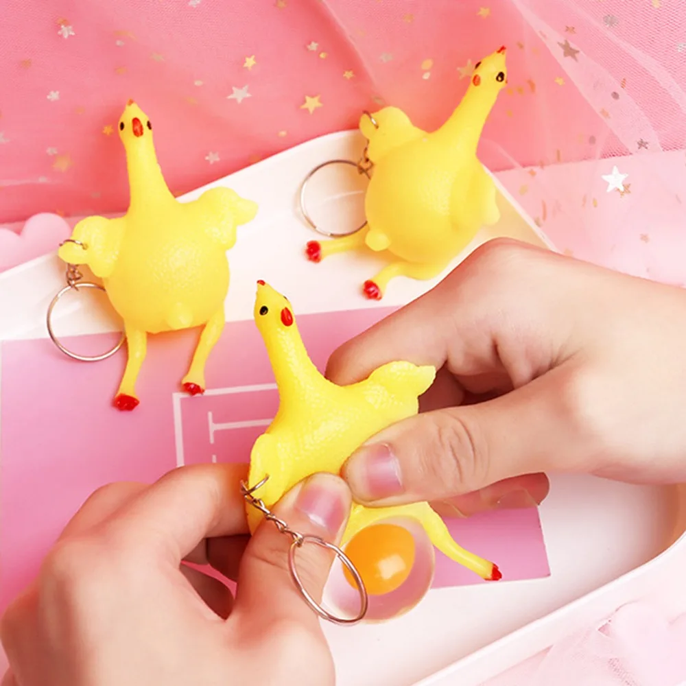 1pcs Mini Squishy Chicken Toys A Hen Laying Egg Anti-Stress Joke Funny Toy Stress Reliever Surprise Eggs Squishy Key Ring
1pcs Mini Squishy Chicken Toys A Hen Laying Egg Anti-Stress Joke Funny Toy Stress Reliever Surprise Eggs Squishy Key Ring