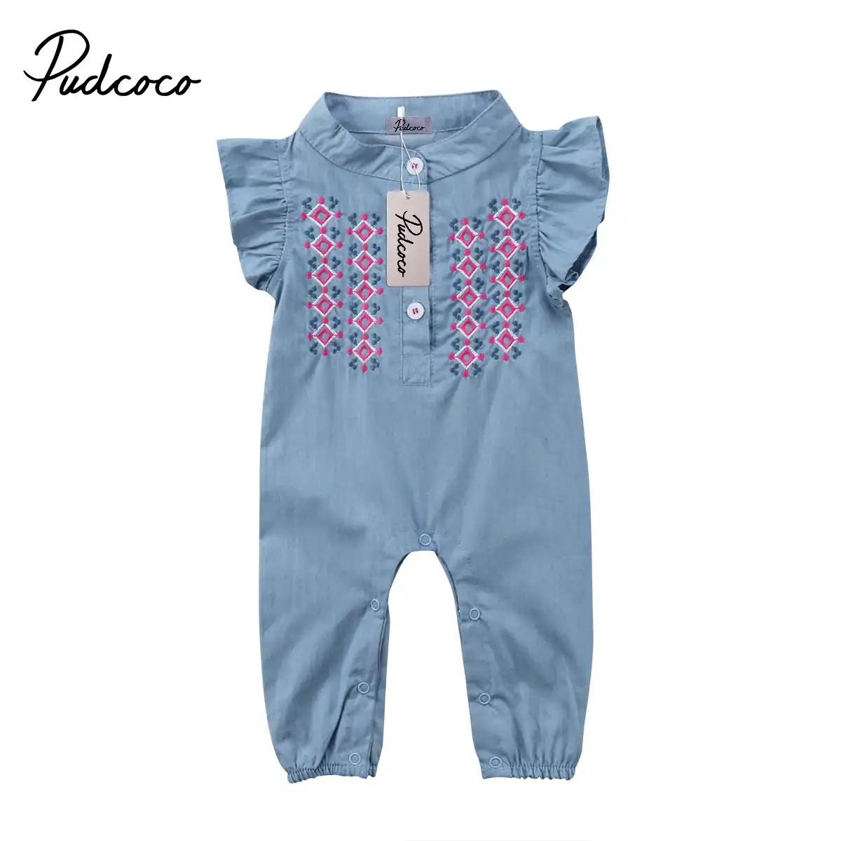 sunsuit denim romper outfit clothes playsuit jumpsuit child baby