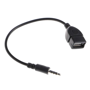 3.5mm Male Plug Jack To USB 2.0 Female Car Stereo AUX Audio Converter Adapter Cable
3.5mm Male Plug Jack To USB 2.0 Female Car Stereo AUX Audio Converter Adapter Cable