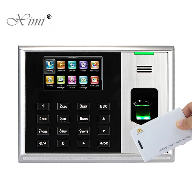

TCP/IP USB Fingerprint Time And Attendance Systems 3 Inch Color Screen With RFID Card Reader ZK Hot Device S30 Time Attendance