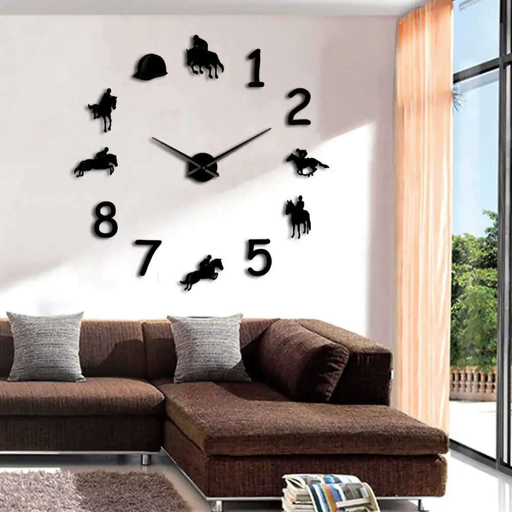 Rodeo Horse Riding DIY Big Wall Watch Equestrians Large Giant Wall Clock Modern Design Home Decor Best Gift For Her Him
Rodeo Horse Riding DIY Big Wall Watch Equestrians Large Giant Wall Clock Modern Design Home Decor Best Gift For Her Him