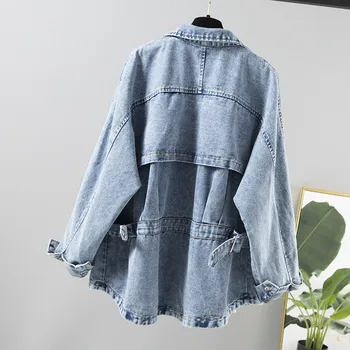 2019 Autumn New Women Denim Jackets Long Sleeves Casual Loose Jeans Bomber Jacket Large Size Windbreaker Female Outerwear R790
2019 Autumn New Women Denim Jackets Long Sleeves Casual Loose Jeans Bomber Jacket Large Size Windbreaker Female Outerwear R790