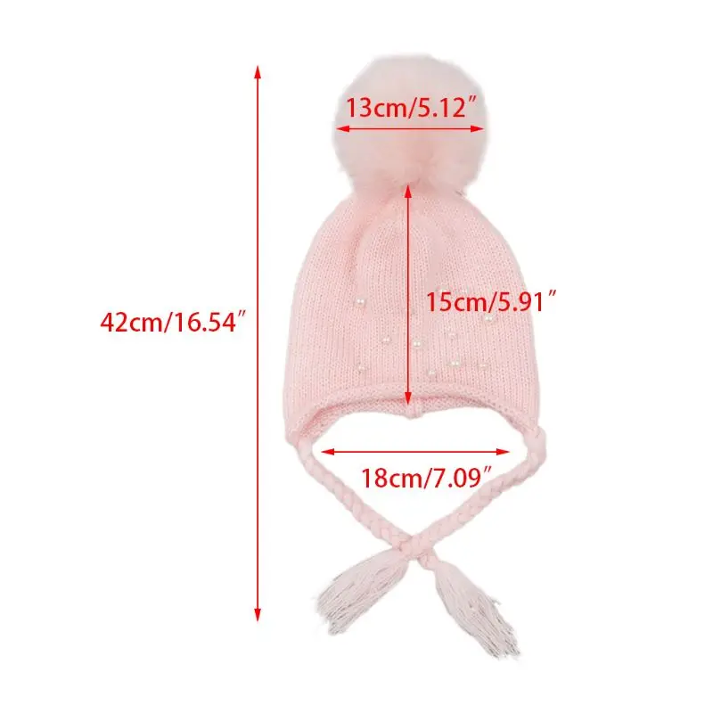 Newborn Infant Baby Winter Warm Knitted Hat Braid Ear Cap Solid Color Earflap Beanie Cap Autumn And Winter Knitted Hat With Ban
Newborn Infant Baby Winter Warm Knitted Hat Braid Ear Cap Solid Color Earflap Beanie Cap Autumn And Winter Knitted Hat With Ban