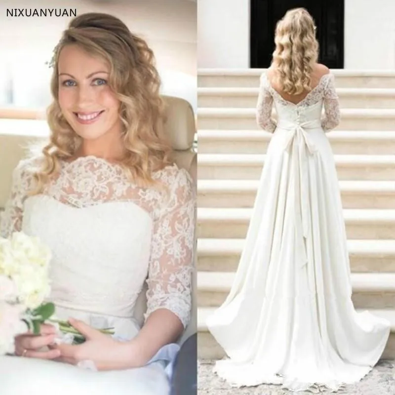 Boho Summer Maternity Country Greek Style Bridal Gowns Wedding Dresses Beach 2019 half Sleeves Plus Size Chiffon wedding gowns
Boho Summer Maternity Country Greek Style Bridal Gowns Wedding Dresses Beach 2019 half Sleeves Plus Size Chiffon wedding gowns