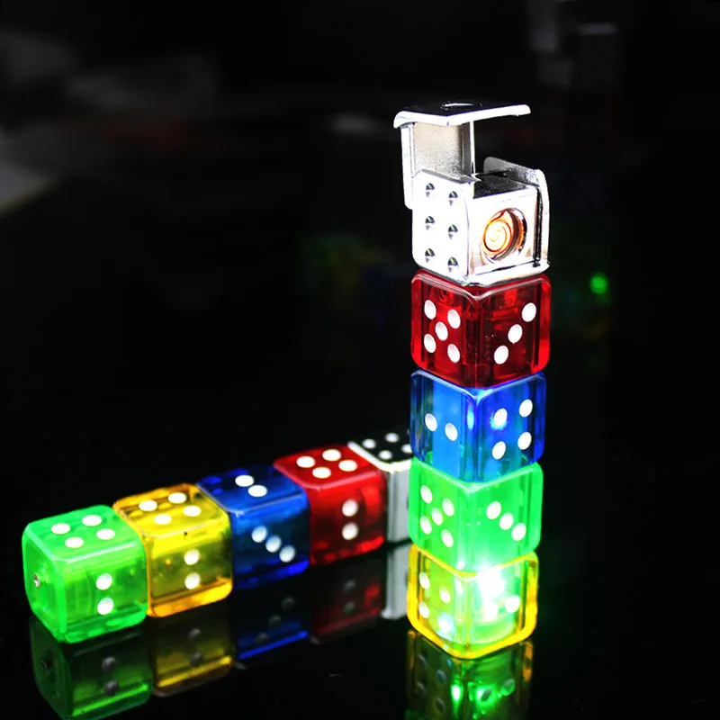 Creative Flash Dice Lighter USB Electronic Cigarette Lighter Men's Gift Charging Lighter
Creative Flash Dice Lighter USB Electronic Cigarette Lighter Men's Gift Charging Lighter