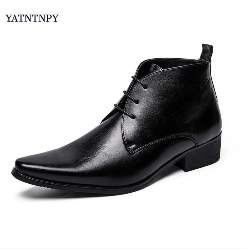 YATNTNPY 2018 handmade men's Pointed genuine leather winter boots quality snow men's boots and ankle boots
YATNTNPY 2018 handmade men's Pointed genuine leather winter boots quality snow men's boots and ankle boots