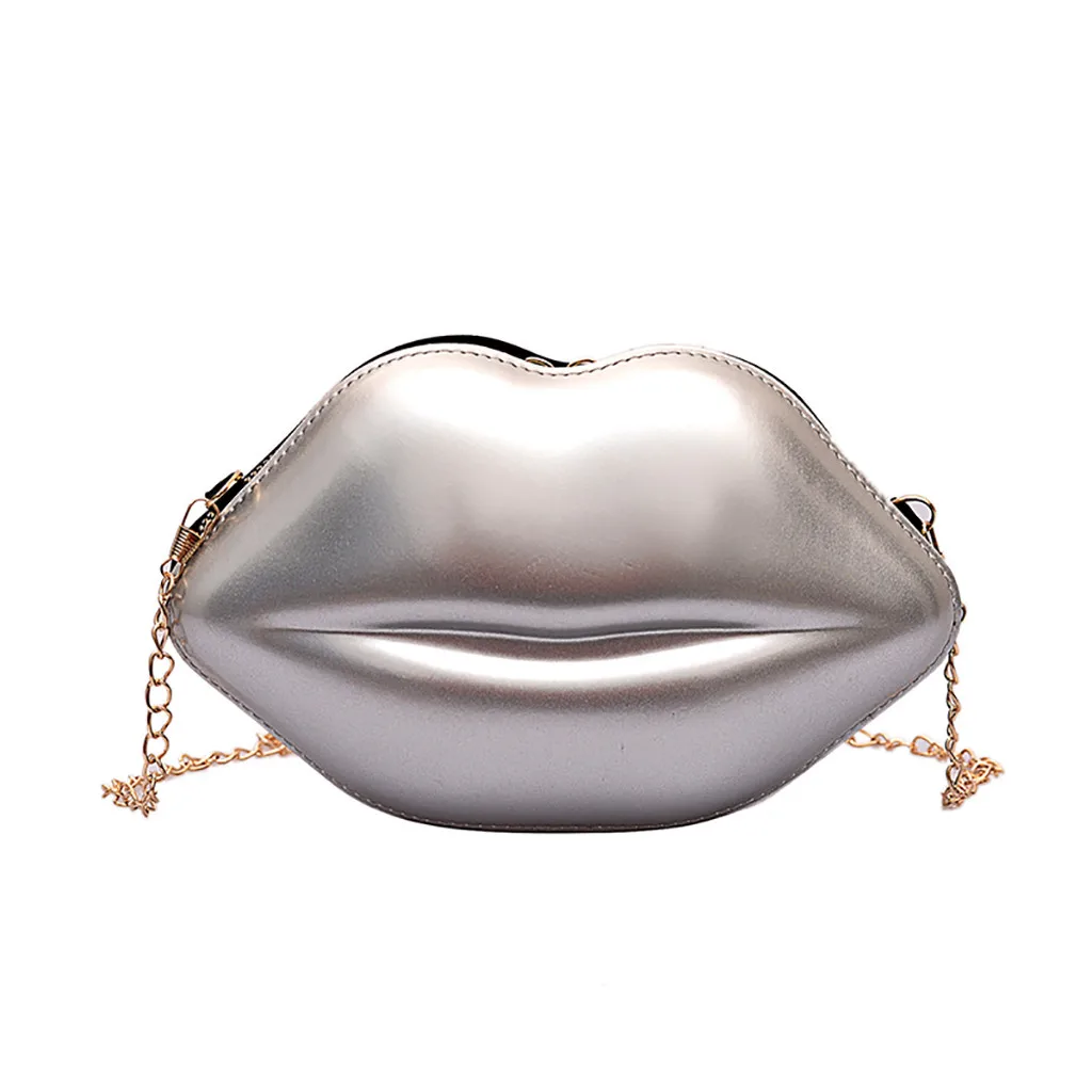Women Lip shape Fashion Bag Crossbags Ladies Chain Versatile Messenger Bag Girls Silver Shoulder Bag Bolsa das senhoras 2019
Women Lip shape Fashion Bag Crossbags Ladies Chain Versatile Messenger Bag Girls Silver Shoulder Bag Bolsa das senhoras 2019