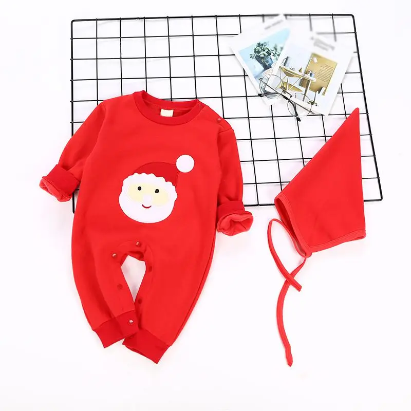 Baby Winter Autumn Christmas Embroidery Elk Santa Claus Pattern Long Sleeve Warm Outsuit Rompers + Hats New
Baby Winter Autumn Christmas Embroidery Elk Santa Claus Pattern Long Sleeve Warm Outsuit Rompers + Hats New