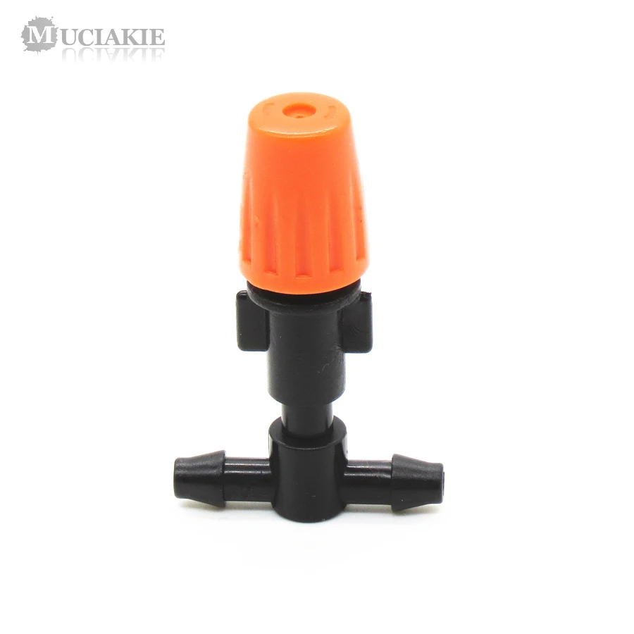 MUCIAKIE 100PCS Orange Adjustable Misting Nozzle with Tee Single Barb Connector Micro Drip Garden Watering Irrigation Sprinkler
MUCIAKIE 100PCS Orange Adjustable Misting Nozzle with Tee Single Barb Connector Micro Drip Garden Watering Irrigation Sprinkler