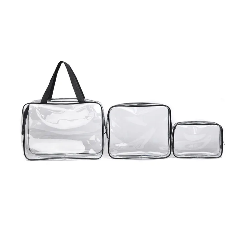3pcs/set Transparent PVC Bags Travel Organizer Clear Makeup Bag Beautician Beauty Case Toiletry Wash Bag Cosmetic Pouch
3pcs/set Transparent PVC Bags Travel Organizer Clear Makeup Bag Beautician Beauty Case Toiletry Wash Bag Cosmetic Pouch