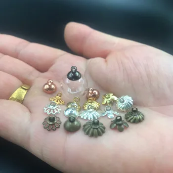 100pcs 14mm wholesale glass globe bubble dome wtih 8mm cap findings set DIY Glass vial pendant glass wshing bottle necklace gift
100pcs 14mm wholesale glass globe bubble dome wtih 8mm cap findings set DIY Glass vial pendant glass wshing bottle necklace gift