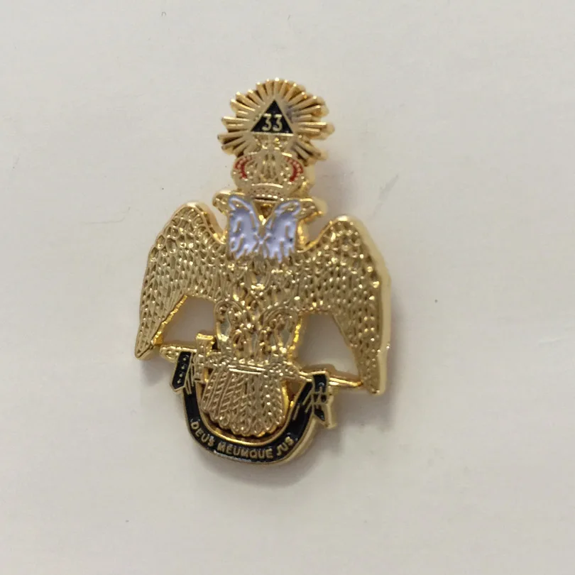 31mm Tall Scottish Rite 33rd Degree Double Headed Eagle Wings Down Lapel Pin for Freemason Masonic Badges and Brooches Masons
31mm Tall Scottish Rite 33rd Degree Double Headed Eagle Wings Down Lapel Pin for Freemason Masonic Badges and Brooches Masons