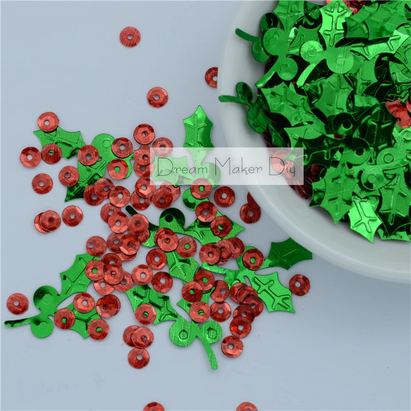 800pcs Christmas Holly Berry Mix Color handmade paillette 18*20mm & 6mm loose sequins for craft Kids DIY Webbing Garment sewing
800pcs Christmas Holly Berry Mix Color handmade paillette 18*20mm & 6mm loose sequins for craft Kids DIY Webbing Garment sewing