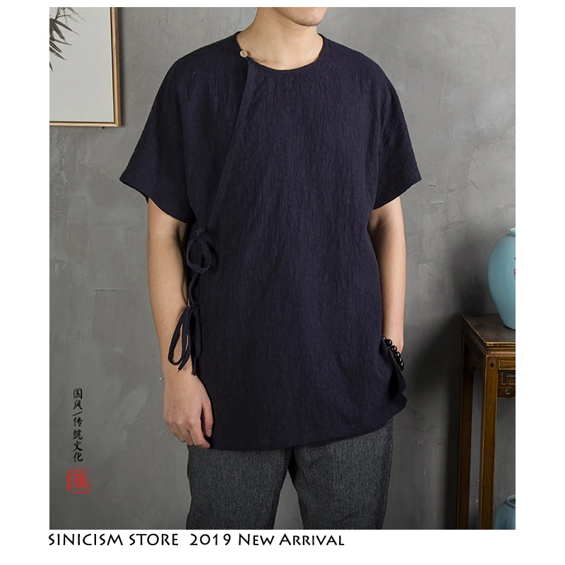 Sinicism Store 2019 Summer Men Tshirts Mens Chinese Traditional Belt Solid T-Shirt Flax Retro Tee Causal T-Shirts
Sinicism Store 2019 Summer Men Tshirts Mens Chinese Traditional Belt Solid T-Shirt Flax Retro Tee Causal T-Shirts