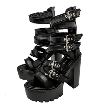 Woman Sandals Summer High Heels Boots Punk Thick Platform Gladiator Sandals Women Women Ankle Boots Vintage Rock Gothic Sandals
Woman Sandals Summer High Heels Boots Punk Thick Platform Gladiator Sandals Women Women Ankle Boots Vintage Rock Gothic Sandals