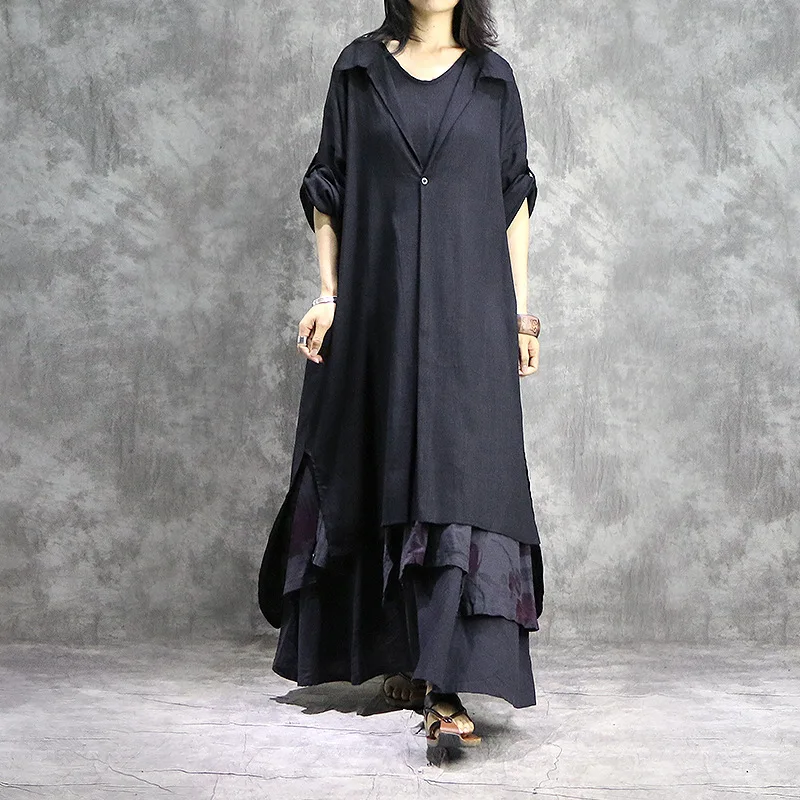 Women Linen Irregular Length Shirt Blouse Tops Ladies plus Size Shirt Female Spring Summer Loose Solid Color False-2-pieces Tops
Women Linen Irregular Length Shirt Blouse Tops Ladies plus Size Shirt Female Spring Summer Loose Solid Color False-2-pieces Tops