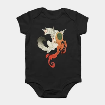 Baby Onesie Baby Bodysuits kid t shirt Summer New Fitness Okami Amaterasu Game Character Tee Cotton Black T Shirt
Baby Onesie Baby Bodysuits kid t shirt Summer New Fitness Okami Amaterasu Game Character Tee Cotton Black T Shirt