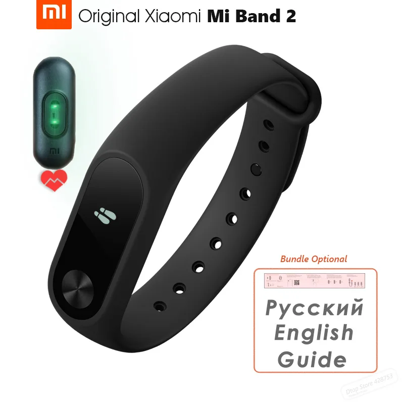Оригинальный Смарт браслет Xiaomi Mi Band 2 фитнес с Bluetooth OLED экраном сенсорной панелью