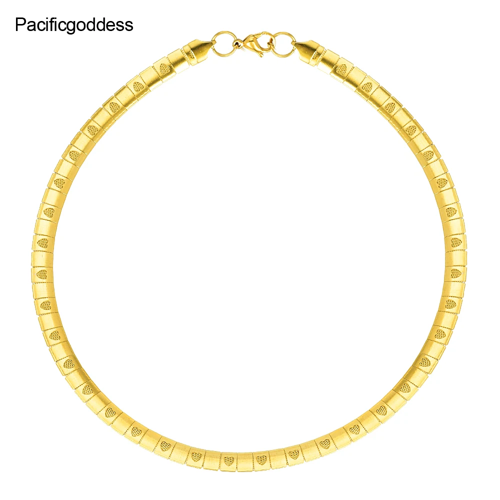Hot sell Gold Color stainless steel Necklaces Choker Necklaces For Women Bijoux wedding necklace
Hot sell Gold Color stainless steel Necklaces Choker Necklaces For Women Bijoux wedding necklace