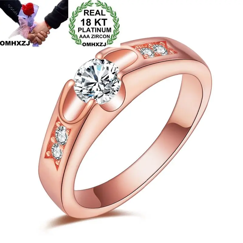 OMHXZJ Wholesale Personality Fashion Woman Girl Party Wedding Gift Rose Gold Luxury AAA Zircon 18KT Rose Gold Ring RN42
OMHXZJ Wholesale Personality Fashion Woman Girl Party Wedding Gift Rose Gold Luxury AAA Zircon 18KT Rose Gold Ring RN42