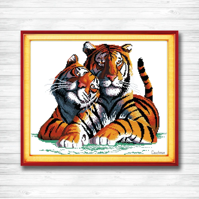 Fall in love tigers animal decor painting Counted Print on canvas DMC Needlework Kits Embroidery Sets 14CT 11CT DMS Cross Stitch
Fall in love tigers animal decor painting Counted Print on canvas DMC Needlework Kits Embroidery Sets 14CT 11CT DMS Cross Stitch