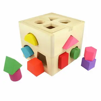 13 Hole Wooden Box Shape Matching Block Toy Children Educational Block Toy Geometry Assembly Intelligence Early Education
13 Hole Wooden Box Shape Matching Block Toy Children Educational Block Toy Geometry Assembly Intelligence Early Education