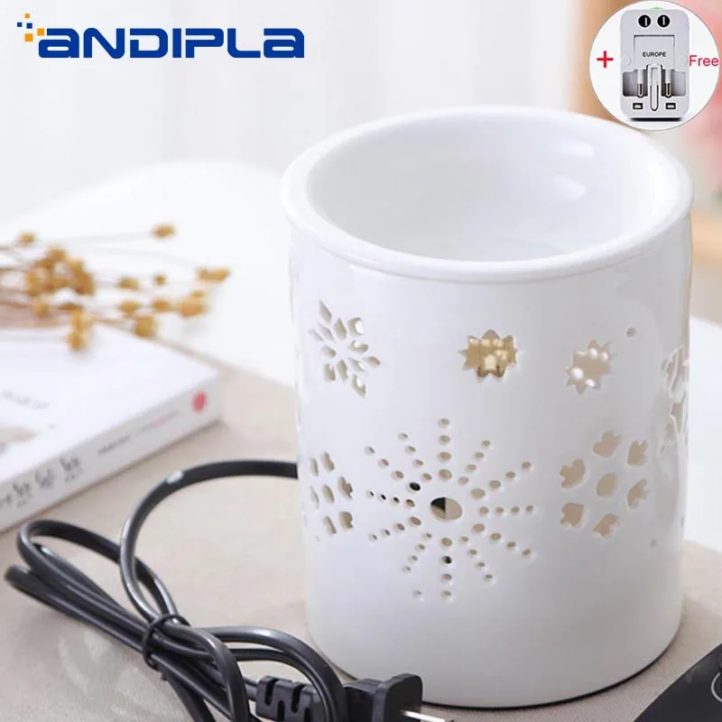 220V Brief Openwork Electric Ceramic Incense Burner Timing Dimming Fragrance Lamp Night Lamp Essential Oil Heater Diffuser Decor
220V Brief Openwork Electric Ceramic Incense Burner Timing Dimming Fragrance Lamp Night Lamp Essential Oil Heater Diffuser Decor