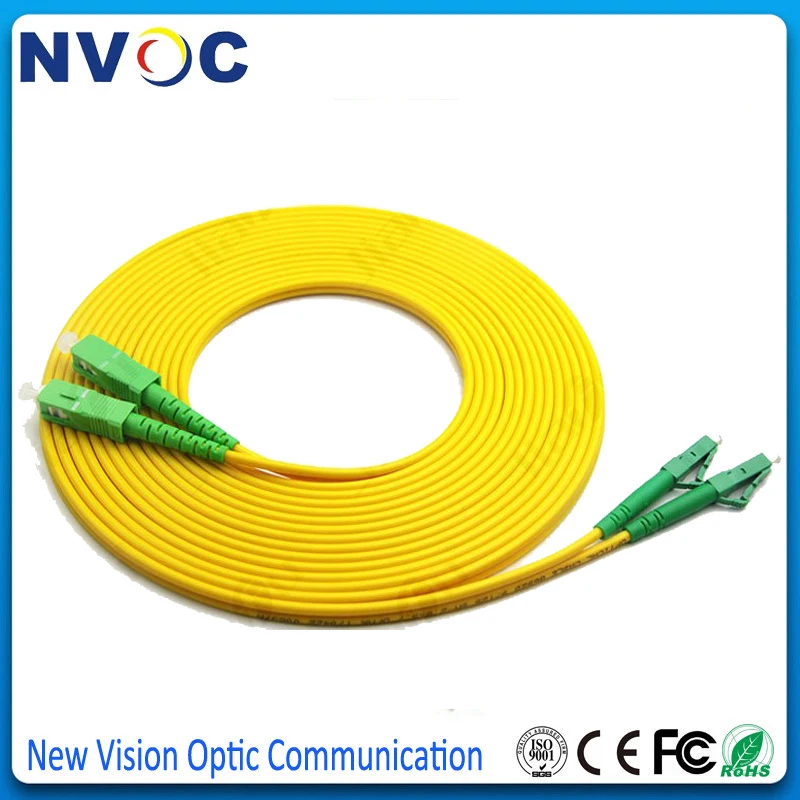 50Pcs/bag 1M LC/APC to SC/APC Duplex 3.0mm Single Mode,G652D,PVC Jacket Fiber Optic Patch Cord,Fiber Patch Cord Jumper Cable
50Pcs/bag 1M LC/APC to SC/APC Duplex 3.0mm Single Mode,G652D,PVC Jacket Fiber Optic Patch Cord,Fiber Patch Cord Jumper Cable