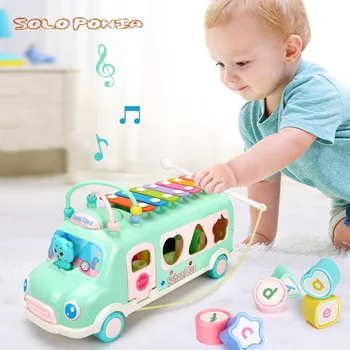 Sorting, Nesting Stacking toys Geometry Holes Blocks Shape Sorting Cube Box plastic bus music play toys learning education BB103
Sorting, Nesting Stacking toys Geometry Holes Blocks Shape Sorting Cube Box plastic bus music play toys learning education BB103