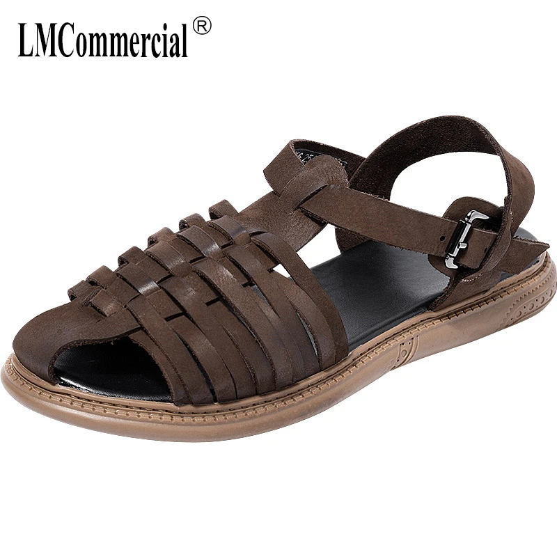 summer Genuine Leather Roman sandals male leather casual shoes beach shoes men gladiator sandals summer cowhide slippers
summer Genuine Leather Roman sandals male leather casual shoes beach shoes men gladiator sandals summer cowhide slippers