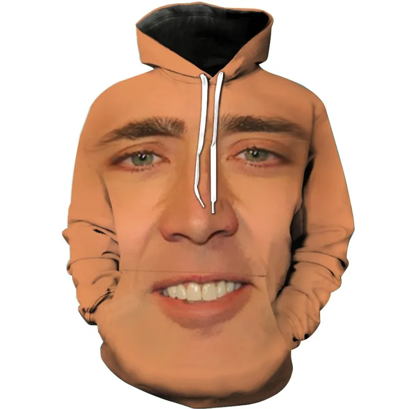 YX GIRL 2018 New Fashion Sweatshirt Men/Women Hoodies The Giant Blown Up Face Of Nicolas Cage Funny Print 3D Sweatshirts
YX GIRL 2018 New Fashion Sweatshirt Men/Women Hoodies The Giant Blown Up Face Of Nicolas Cage Funny Print 3D Sweatshirts