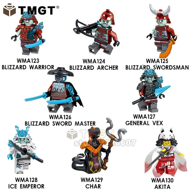 20PCS Akita Building Blocks Char Archer Warrior GARMADON Swordsman Zane Collection Bricks Toys For Children gifts GA123-130
20PCS Akita Building Blocks Char Archer Warrior GARMADON Swordsman Zane Collection Bricks Toys For Children gifts GA123-130