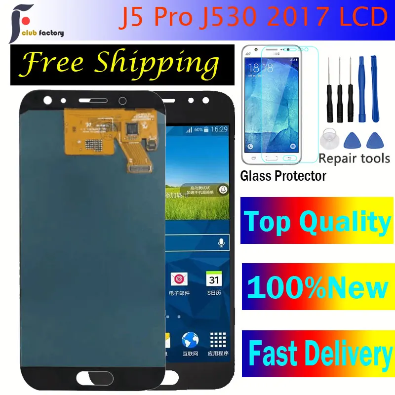 

For SAMSUNG Galaxy J530 2017 For Samsung J5 2017 Display Touch Screen Digitizer J5 Pro J530 J530F LCD 5.2'' inchSM-J530F