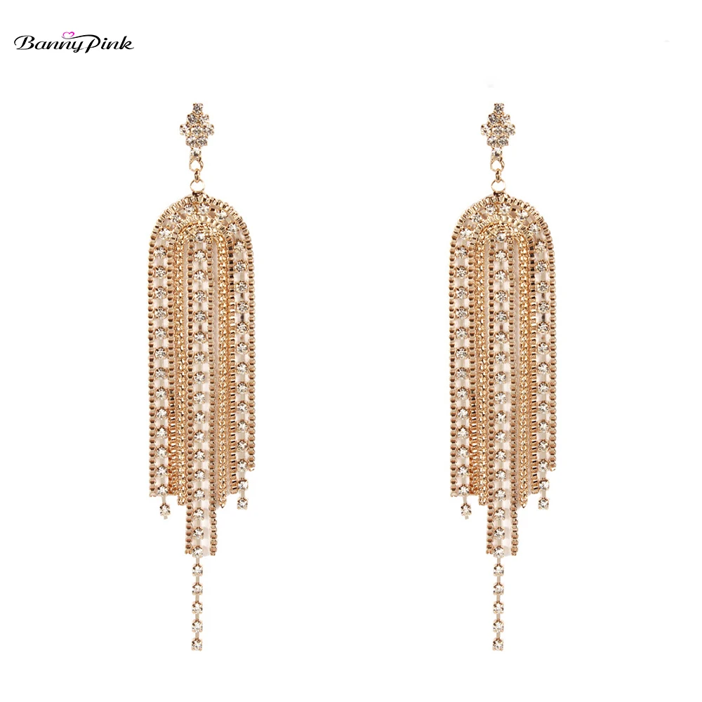 Banny Pink Wedding Rhinestone Chain Tassel Stud Earrings For Women Party Box Chain Crystal Statement Fringe Pendant Post Earring
Banny Pink Wedding Rhinestone Chain Tassel Stud Earrings For Women Party Box Chain Crystal Statement Fringe Pendant Post Earring
