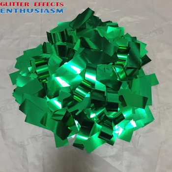 2x5 cm green color metalic aluminum color confetti metal foil paper for confetti machine
2x5 cm green color metalic aluminum color confetti metal foil paper for confetti machine