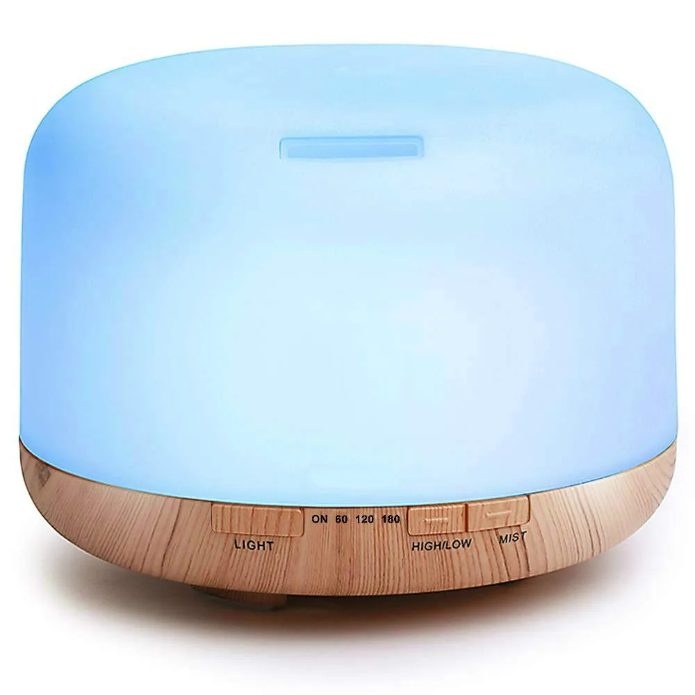 500ml Premium, Essential Oil Diffuser, Ultrasonic Aromatherapy Fragrant Oil Vaporizer Humidifier with 7 LED Light Colors
500ml Premium, Essential Oil Diffuser, Ultrasonic Aromatherapy Fragrant Oil Vaporizer Humidifier with 7 LED Light Colors