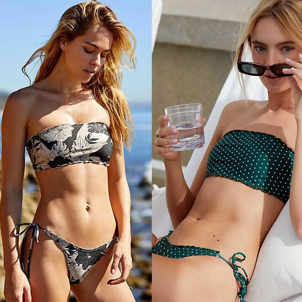 Women Off Shoulder Strapless Polka Dot Summer Fashion Bikini Beach Print Bottom Wire Free Set Yes
Women Off Shoulder Strapless Polka Dot Summer Fashion Bikini Beach Print Bottom Wire Free Set Yes