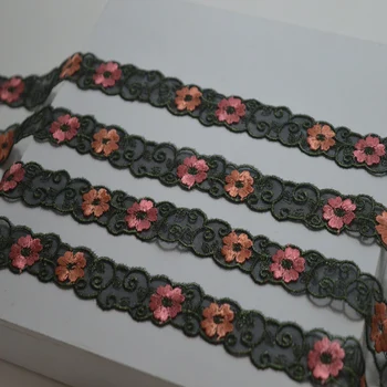 (15yds/lot)Fluorescent dark green pink floral venise lace Hight quality venice lace fabrics embroidered lace trim18092901
(15yds/lot)Fluorescent dark green pink floral venise lace Hight quality venice lace fabrics embroidered lace trim18092901